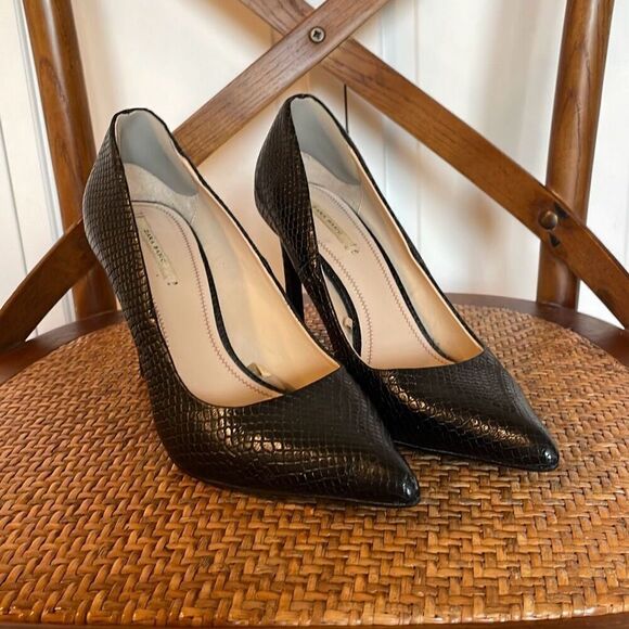Zara Trafulec black stiletto heel size 37/6.5 - Picture 4 of 12